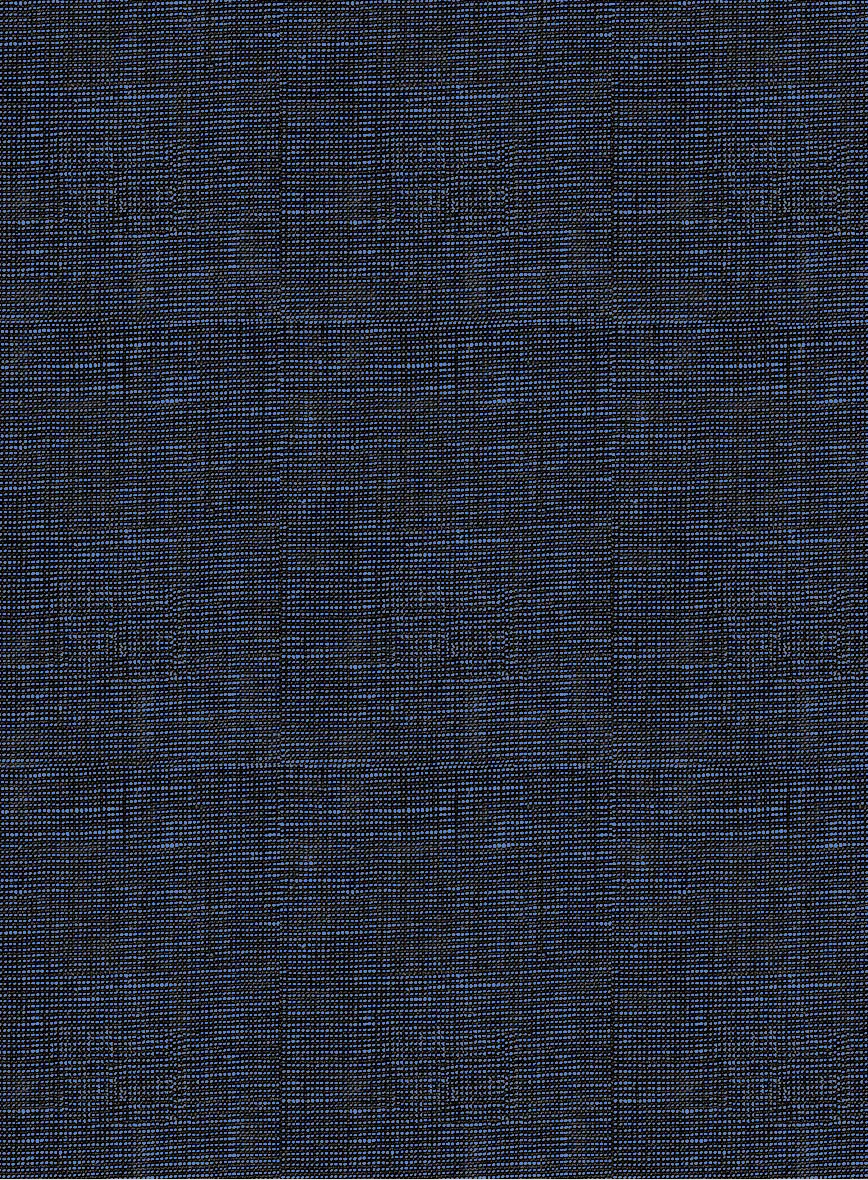 Italian Prato Blue Chambray Linen Pants - Image 4