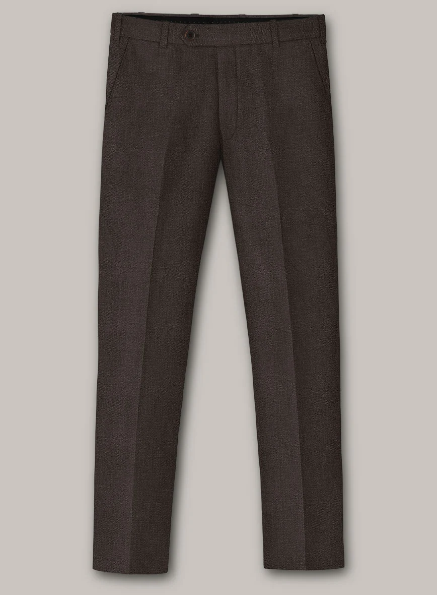Italian Prato Brown Linen Suit - Image 5