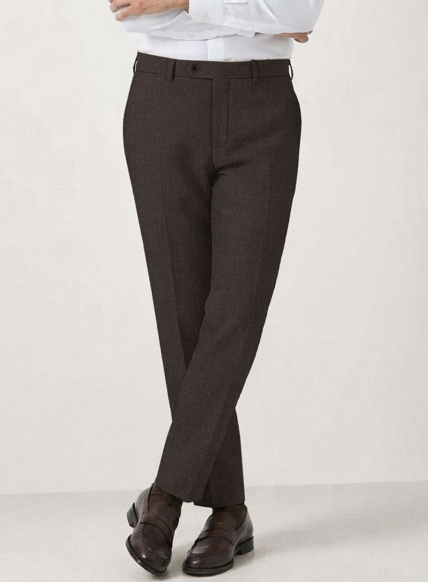 Italian Prato Brown Linen Suit - Image 6