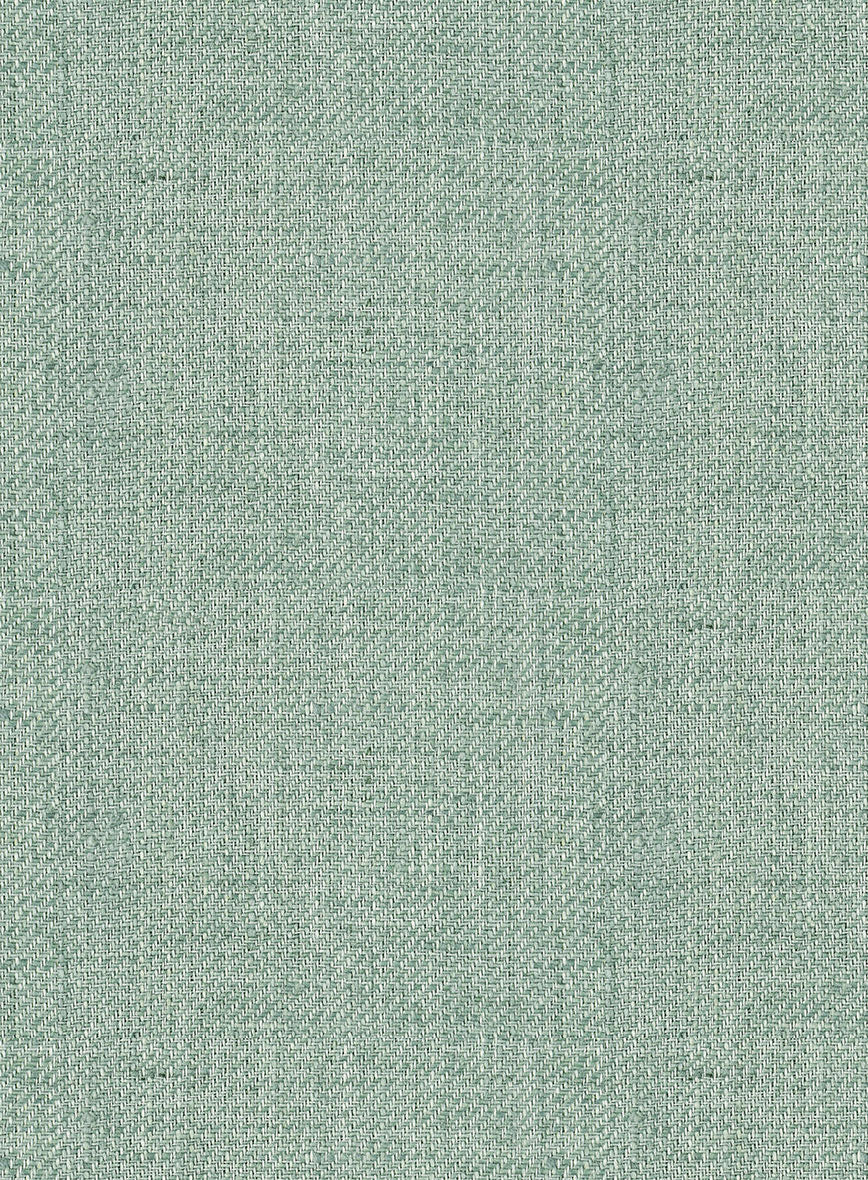 Italian Prato Celadon Linen Jacket - Image 3