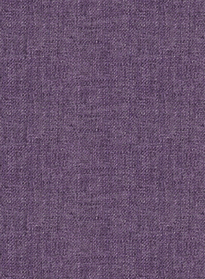 Italian Prato Damson Linen Jacket - Image 3