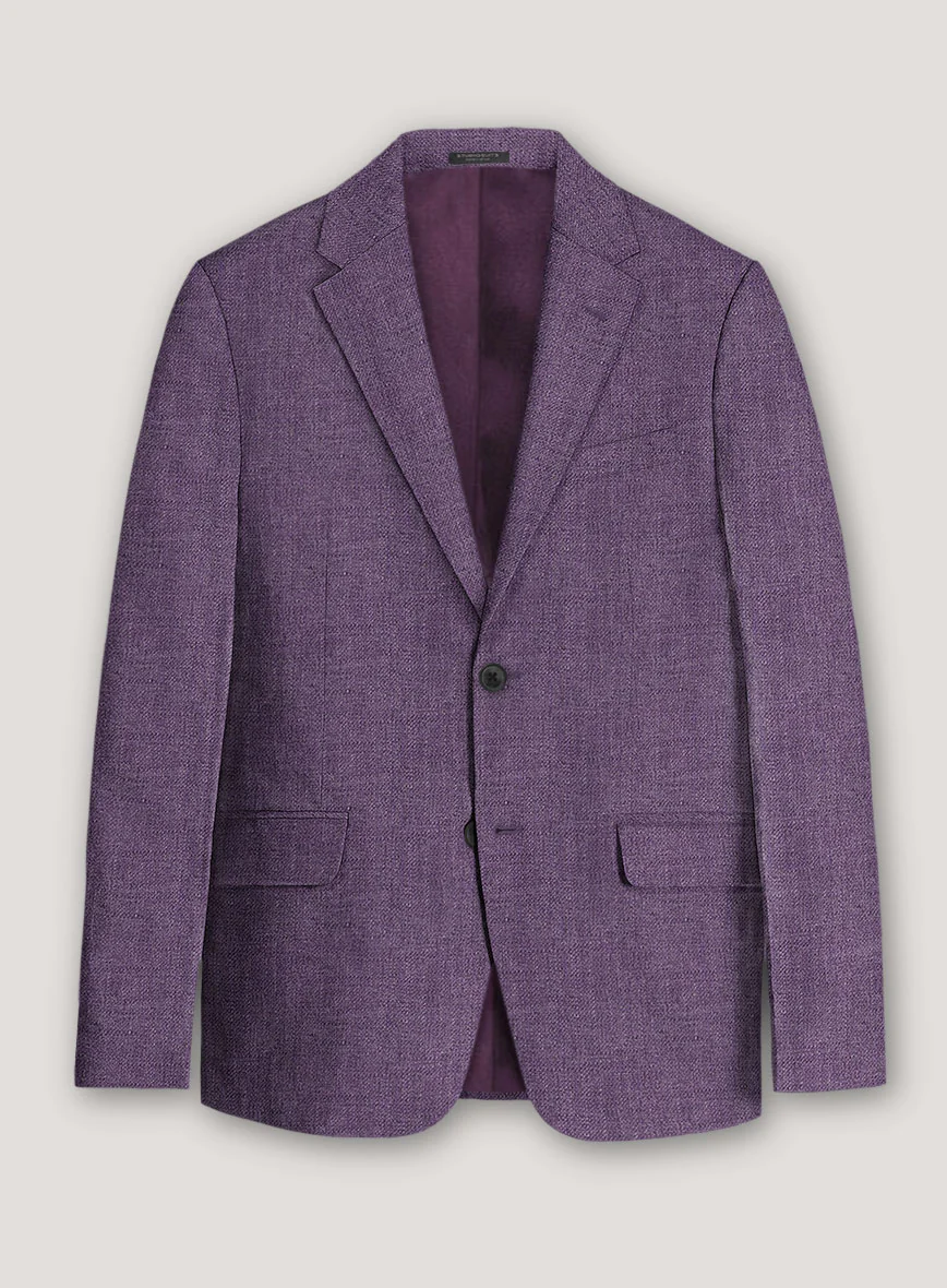 Italian Prato Damson Linen Suit - Image 2