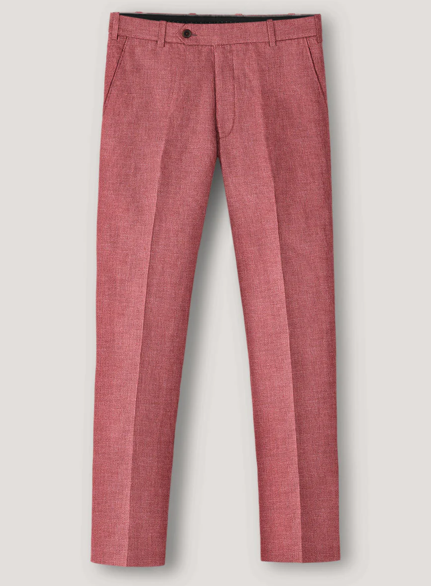 Italian Prato Dusty Rose Linen Suit - Image 4