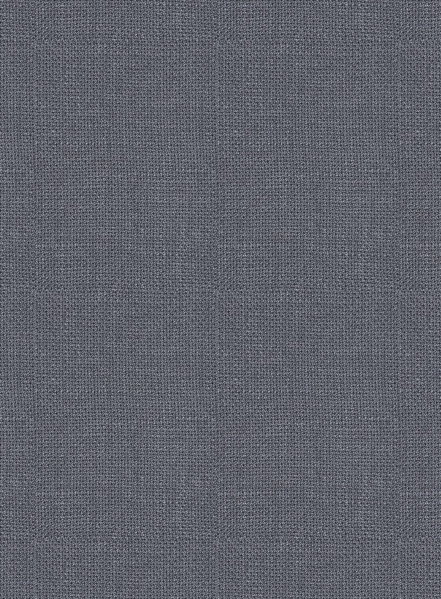 Italian Prato Gray Dobby Linen Pants - Image 4