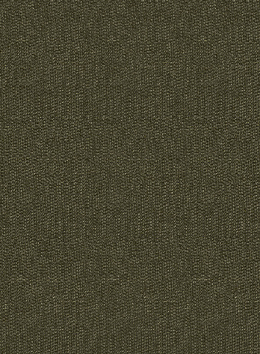 Italian Prato Green Linen Pants - Image 2