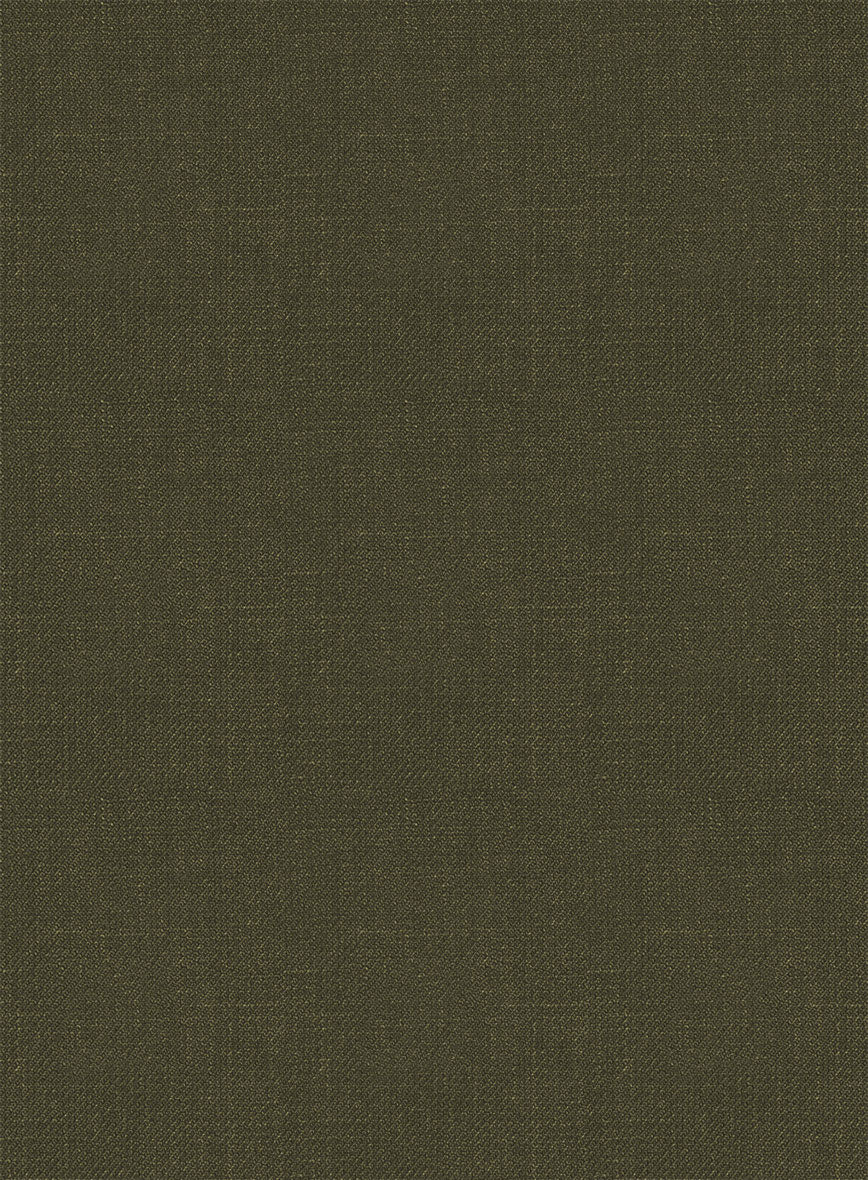 Italian Prato Green Linen Double Breasted Suit - Image 6