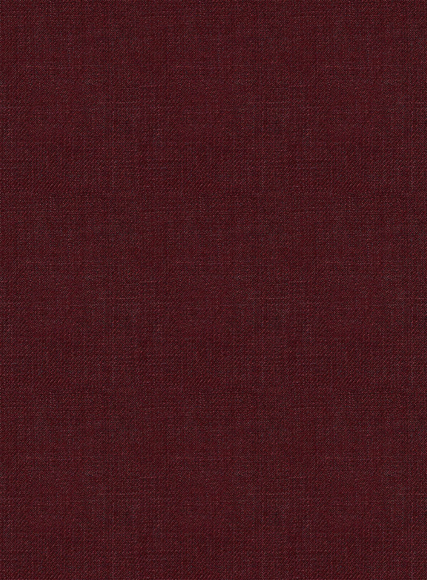 Italian Prato Maroon Linen Highland Trousers - Image 7