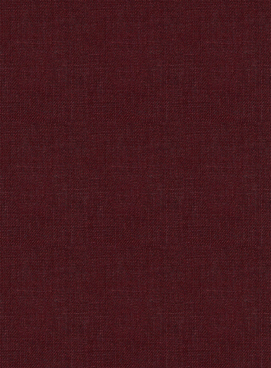 Italian Prato Maroon Linen Suit - Image 8