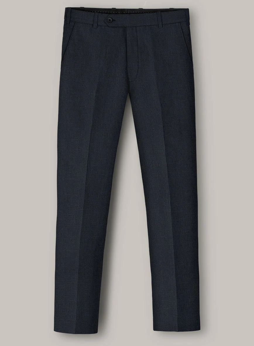 Italian Prato Midnight Linen Suit - Image 5