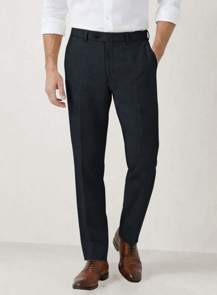 Italian Prato Midnight Linen Suit - Image 6