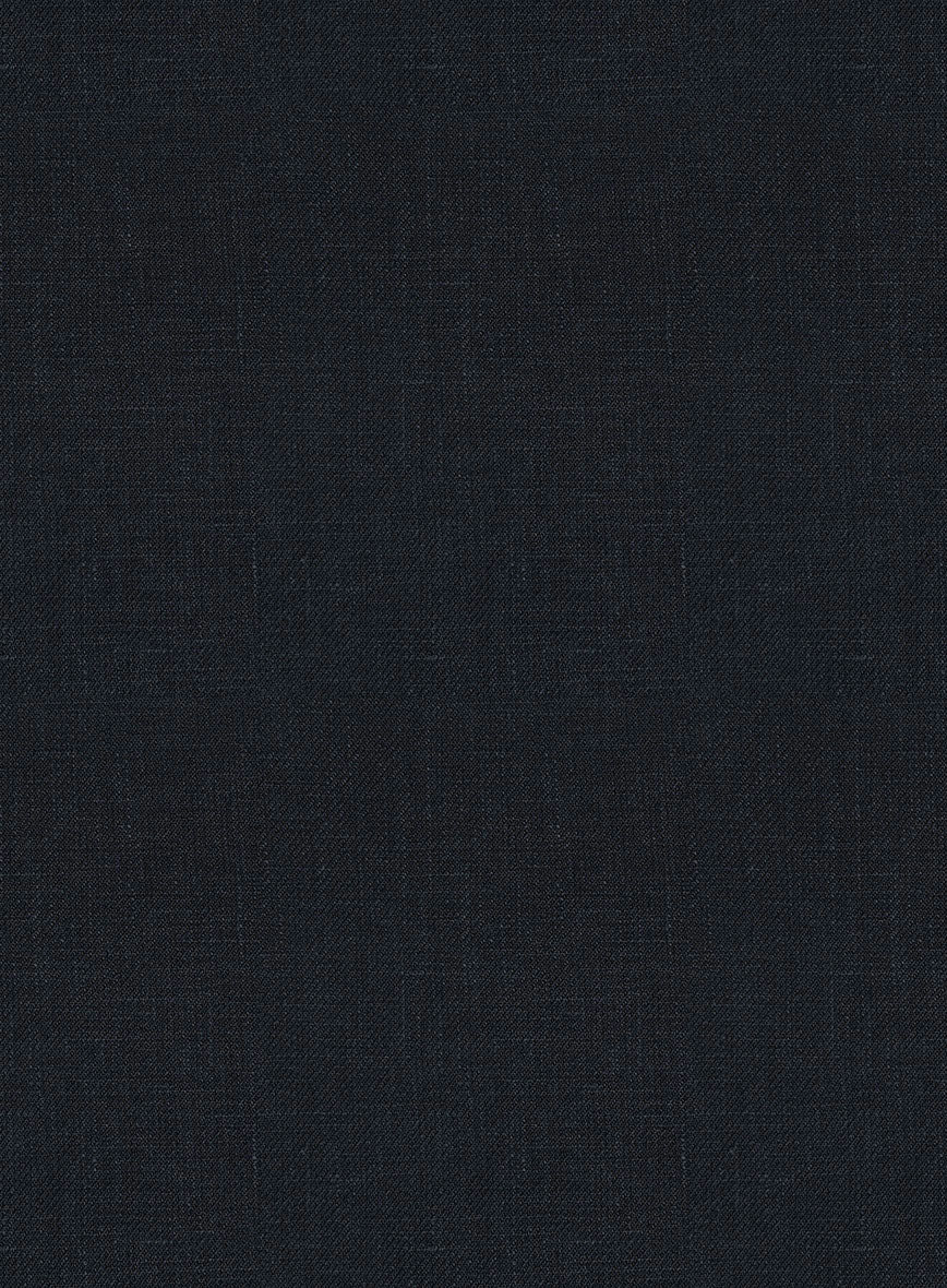 Italian Prato Midnight Linen Suit - Image 8
