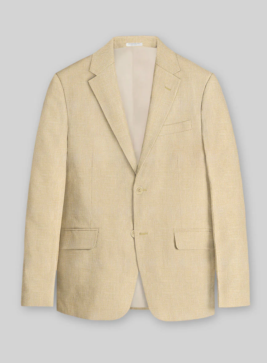 Italian Prato Musk Linen Suit - Image 3