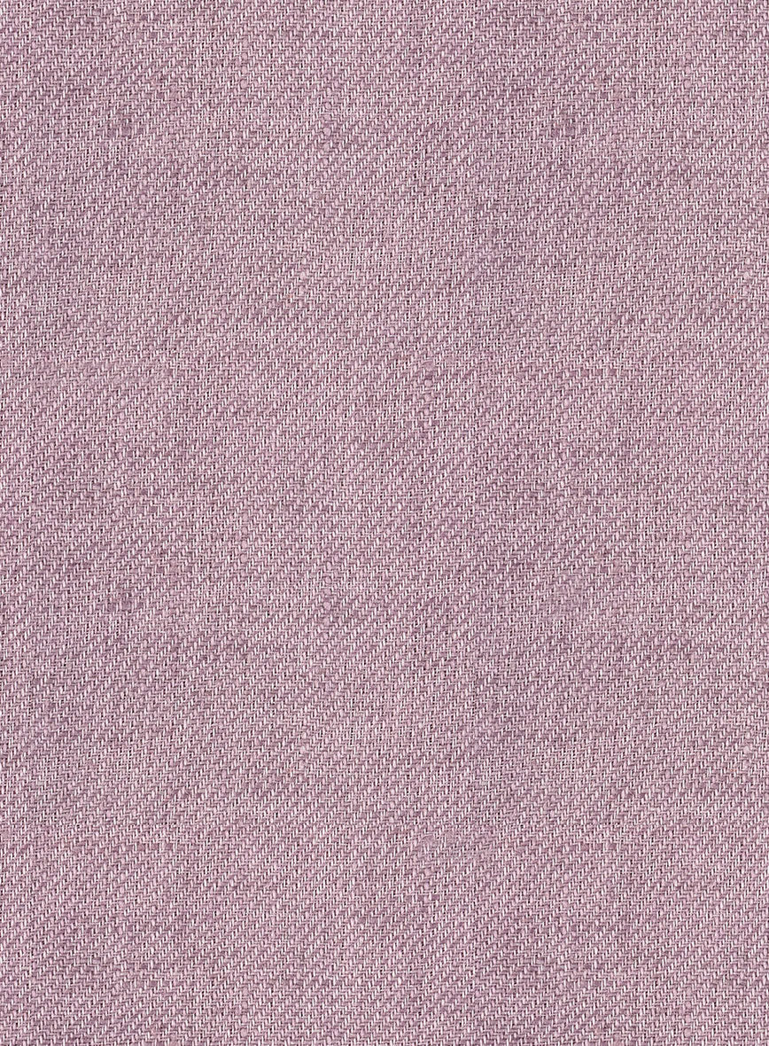 Italian Prato Orchid Mist Linen Pants - Image 4