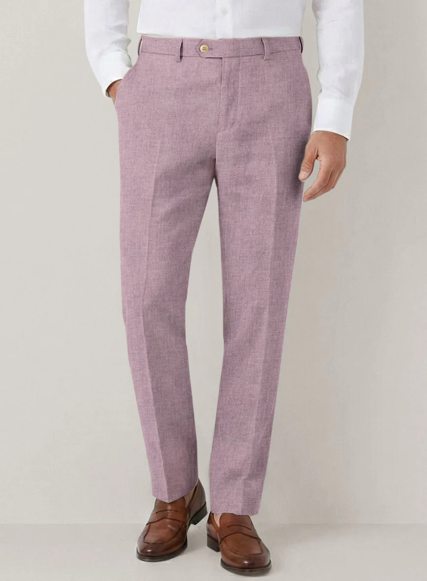 Italian Prato Orchid Mist Linen Suit - Image 5
