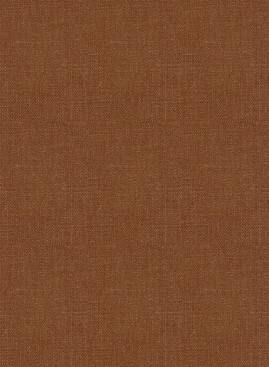 Italian Prato Rust Linen Bomber Jacket - Image 7