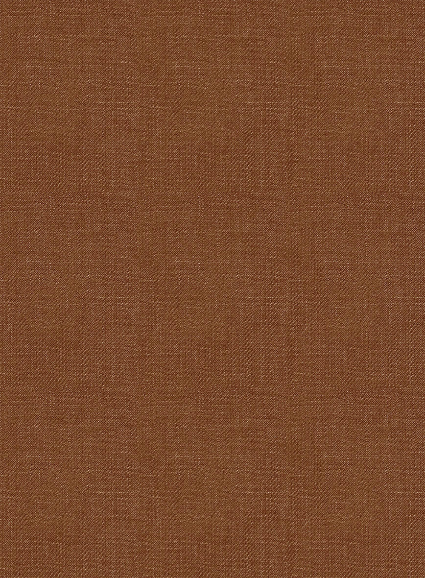 Italian Prato Rust Linen Highland Trousers - Image 7