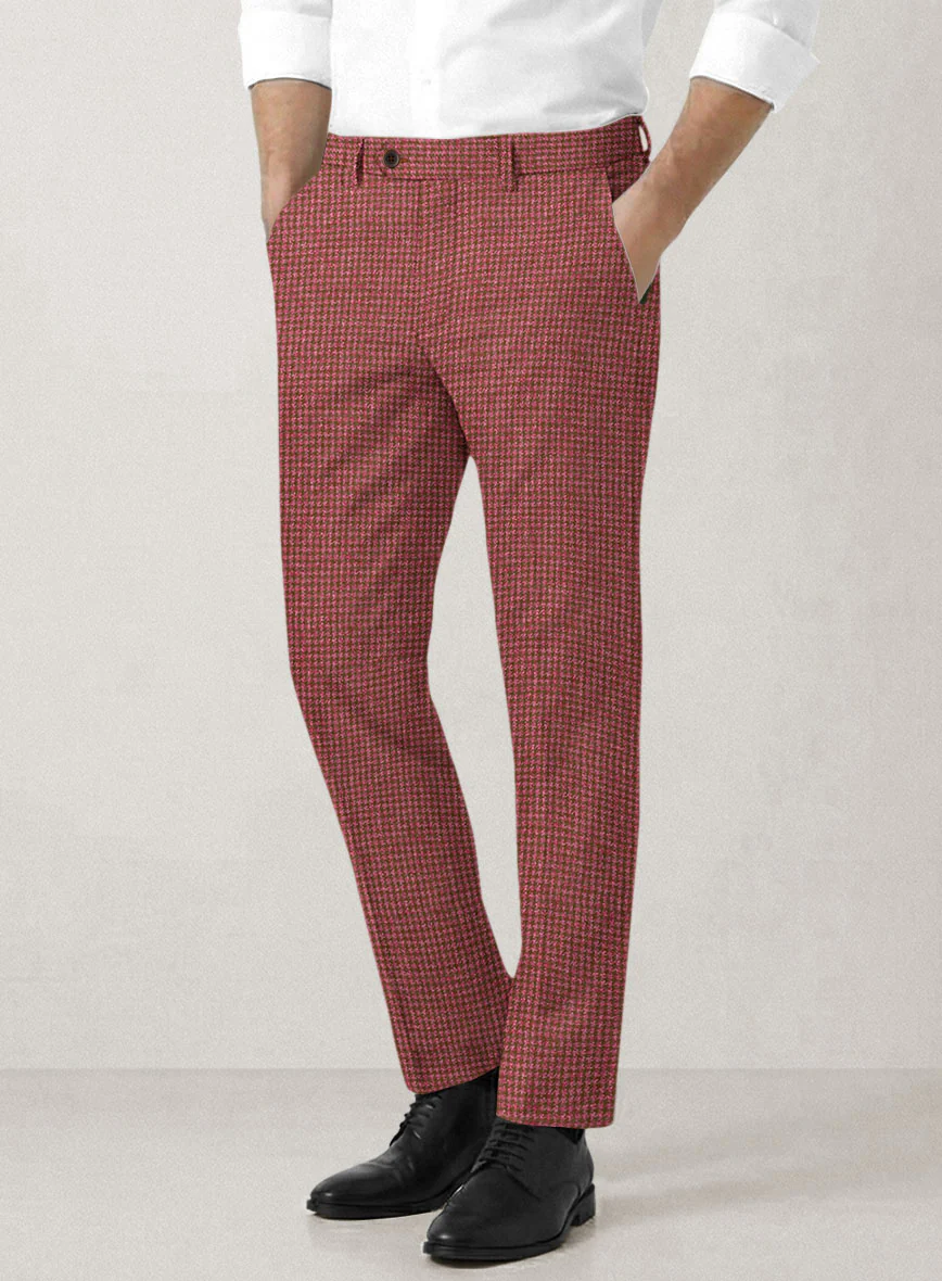 Italian Prato Tango Houndstooth Linen Suit - Image 6