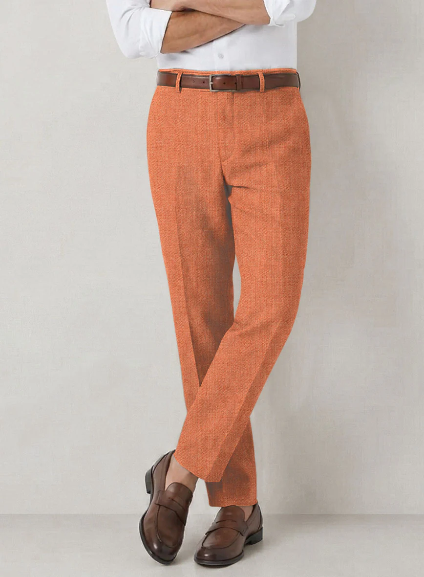 Italian Prato Terracotta Linen Suit - Image 5