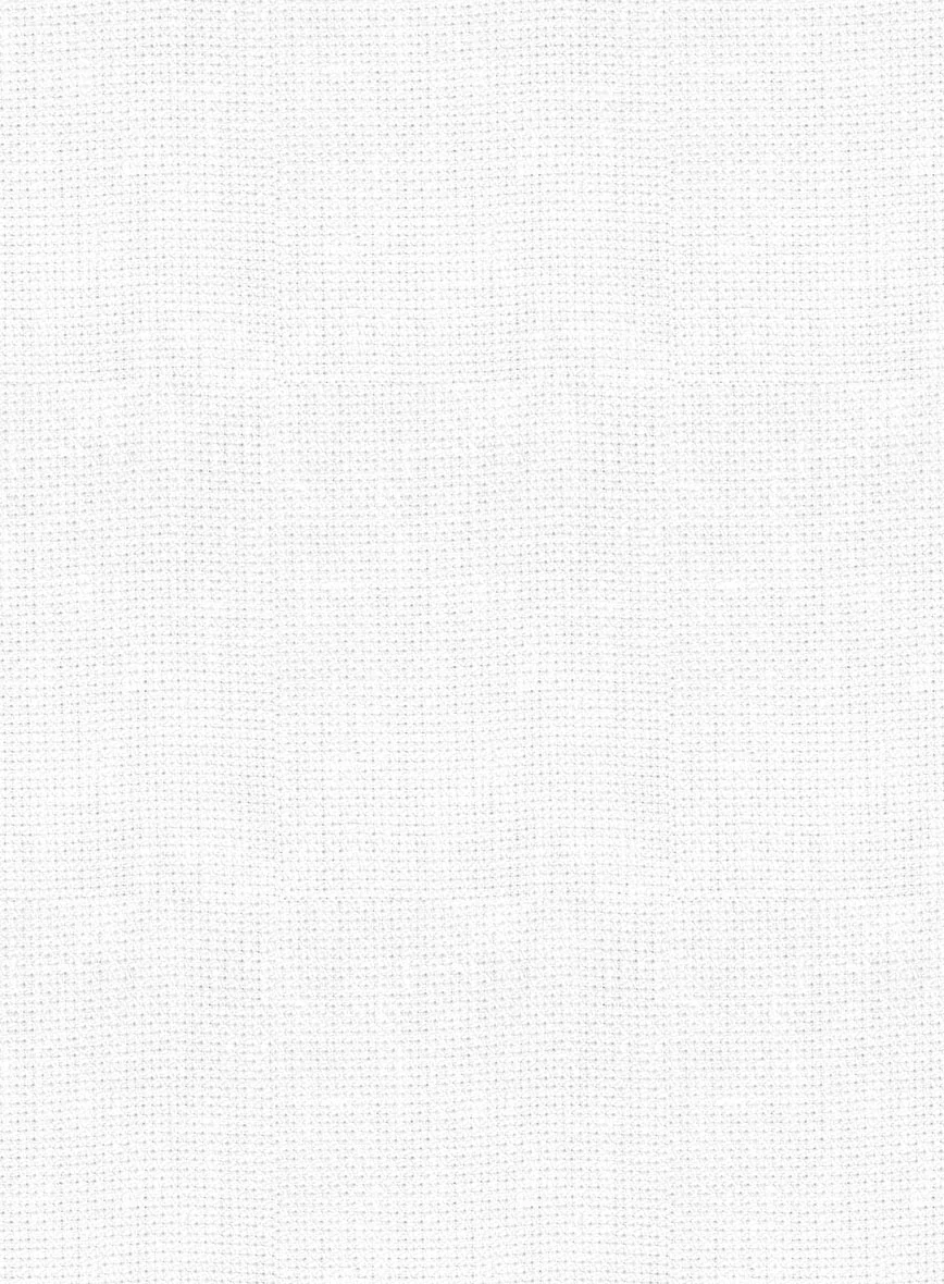 Italian Prato White Dobby Linen Jacket - Image 3