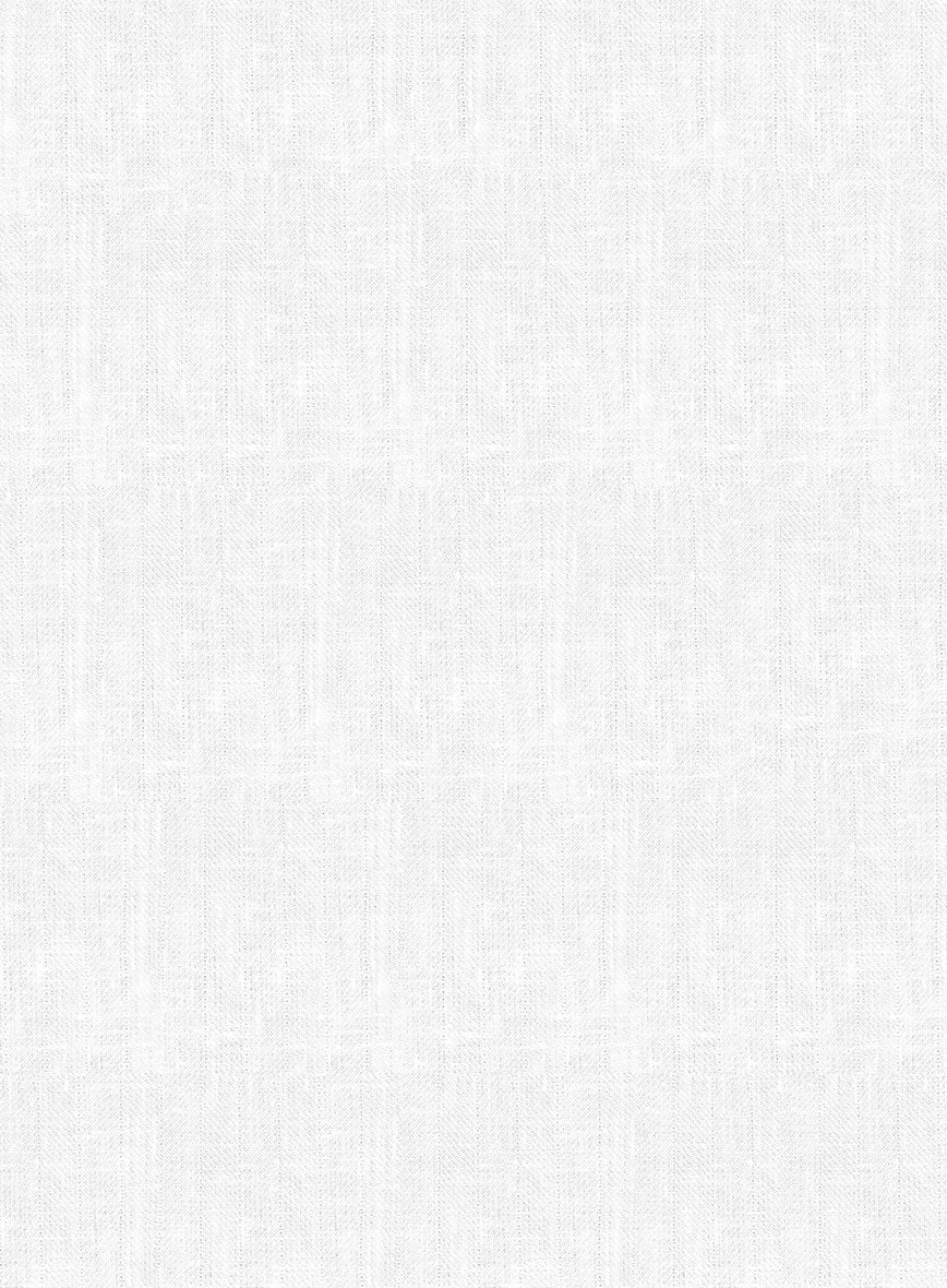 Italian Prato White Herringbone Linen Suit - Image 8