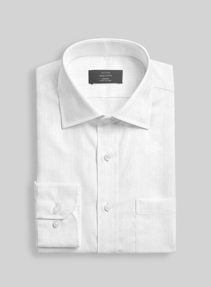 Italian Prisma Herringbone Shirt - Image 2