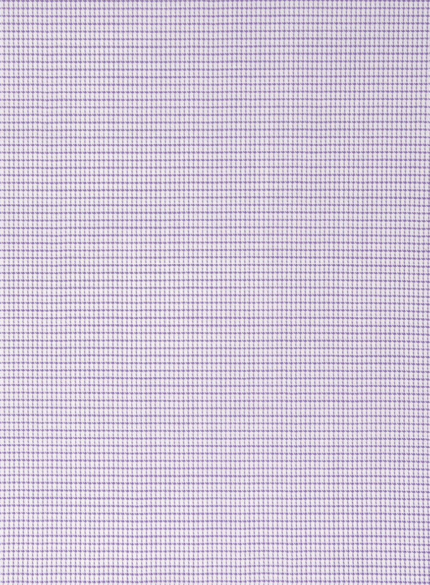 Italian Purple Grid Shirt - Image 3