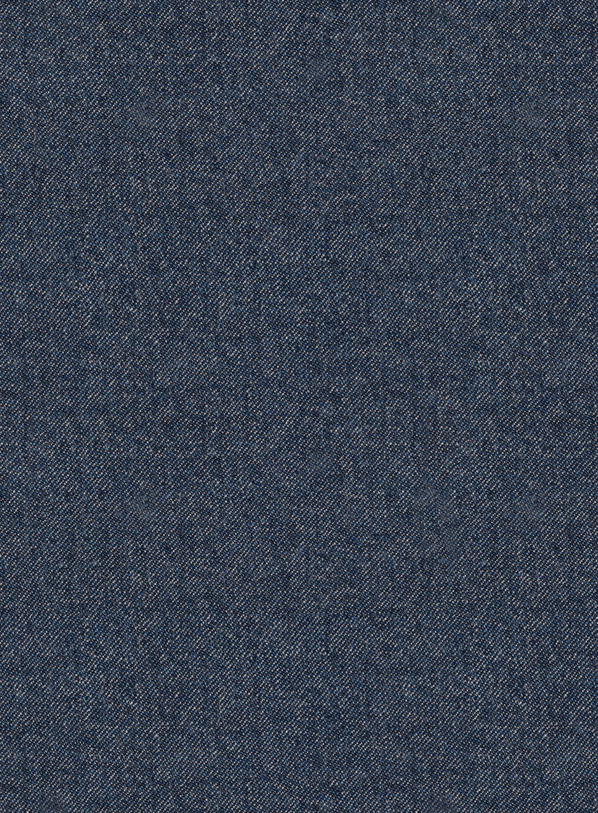 Italian Quelo Indigo Blue Twill Flannel Pants - Image 3