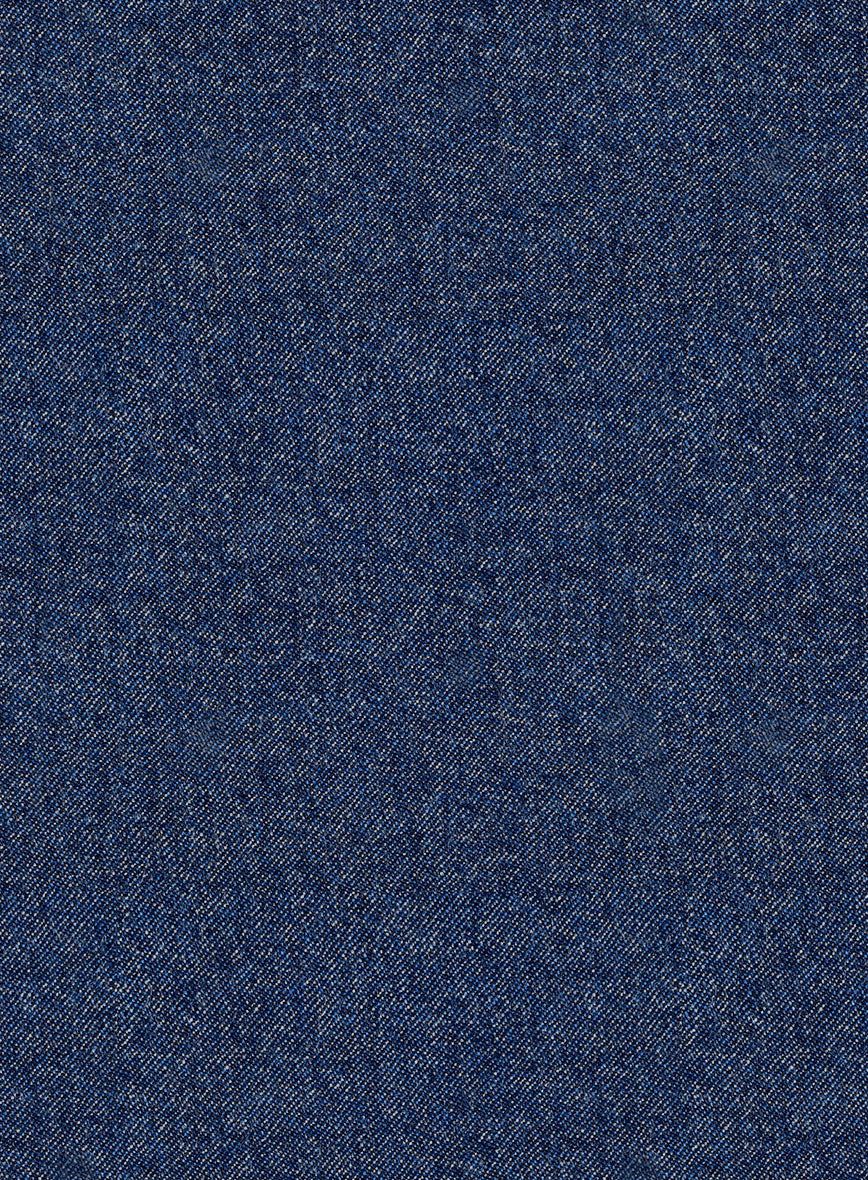 Italian Quelo Lapis Blue Twill Flannel Pants - Image 3