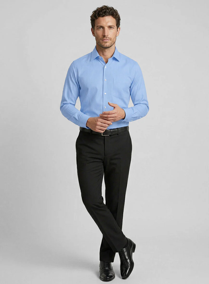 Italian Renzo Herringbone Shirt - Image 4