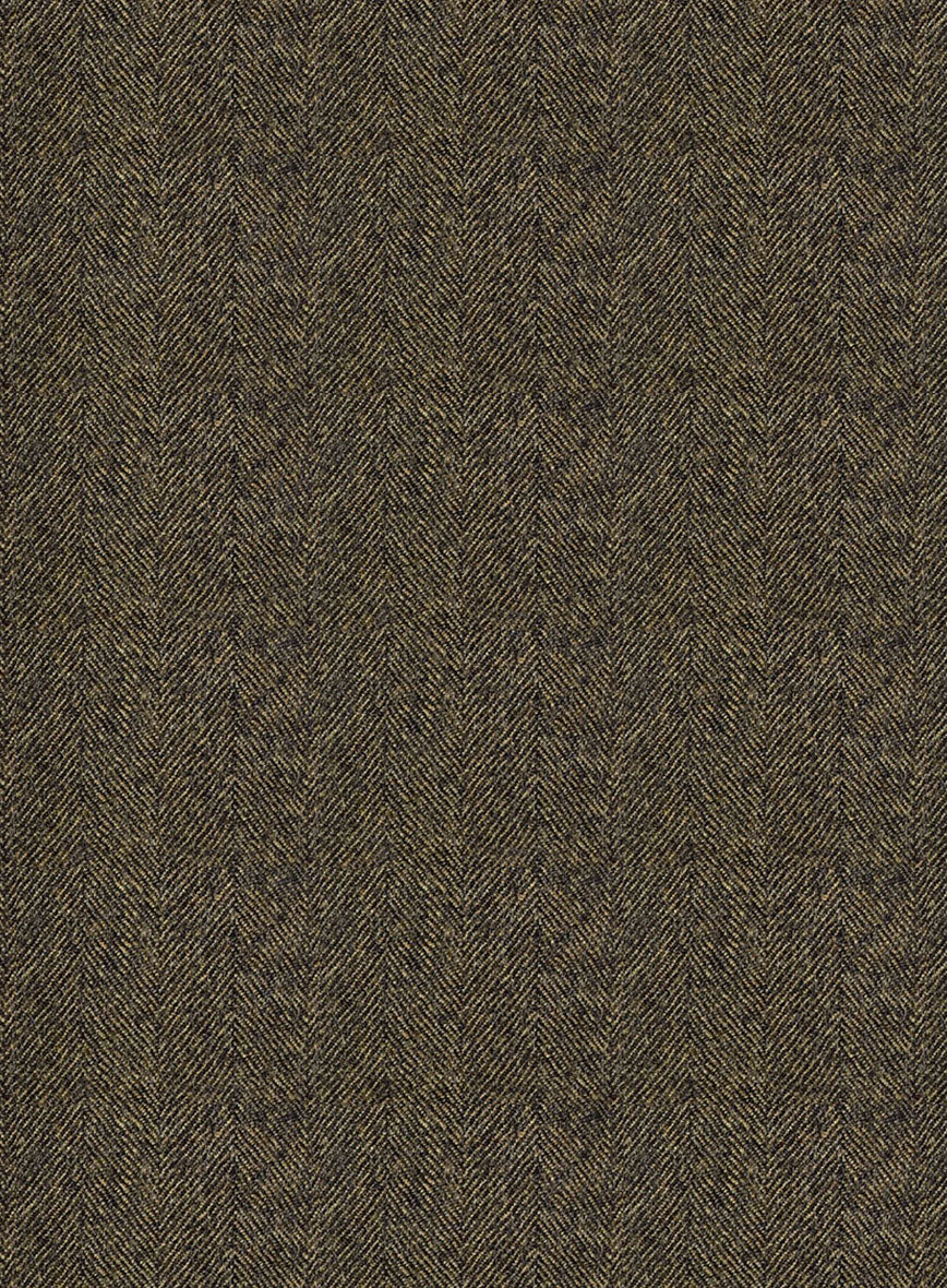 Italian Rust Herringbone Flannel Jacket - Image 3