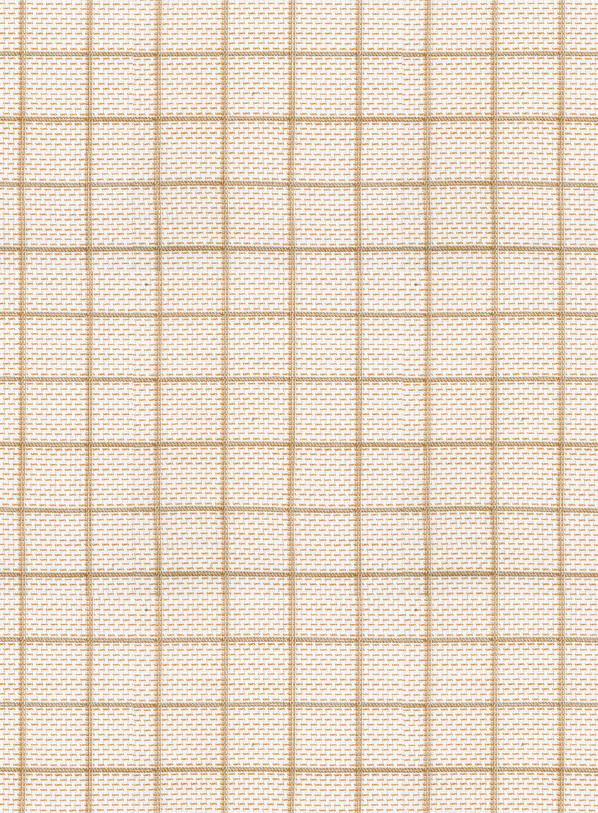 Italian Sabbia Grid Shirt - Image 5