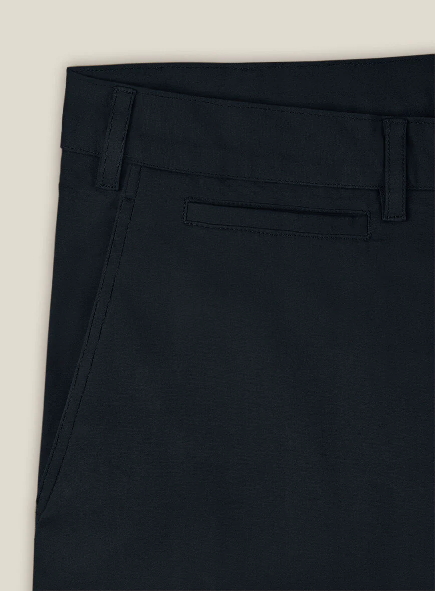 Italian Sapphire Blue Cotton Stretch Shorts - Image 4
