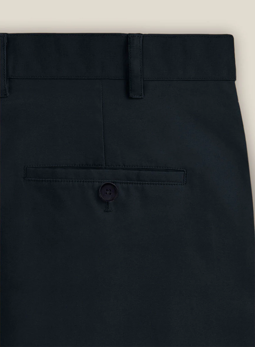 Italian Sapphire Blue Cotton Stretch Shorts - Image 5