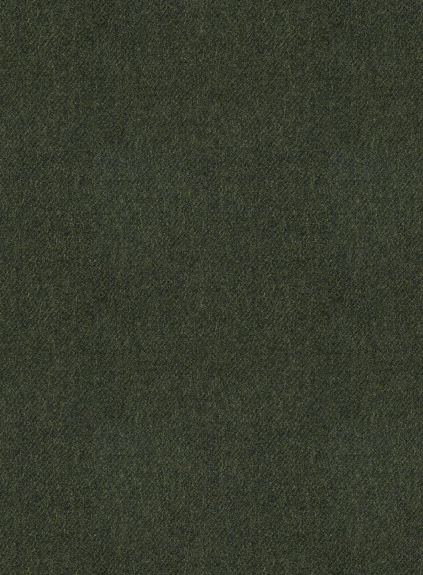 Italian Seaweed Green Tweed Pants - Image 3