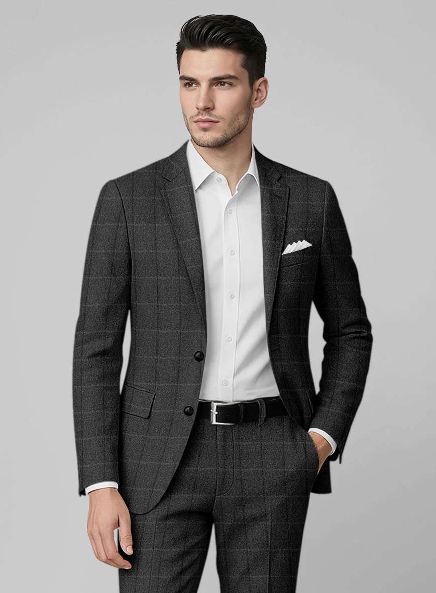 Italian Serto Checks Tweed Jacket - Image 2