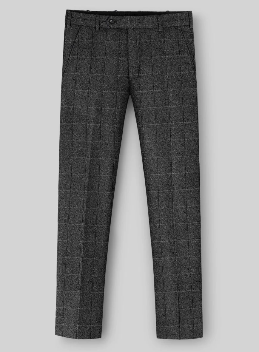 Italian Serto Checks Tweed Pants - Image 2