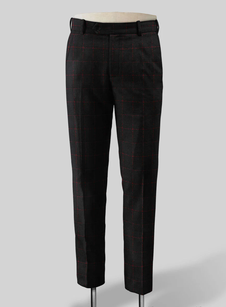 Italian Setla Checks Tweed Pants - Image 2