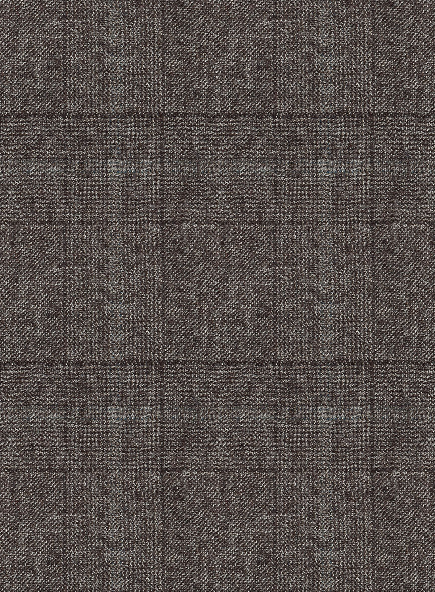 Italian Sift Brown Glen Flannel Jacket - Image 2