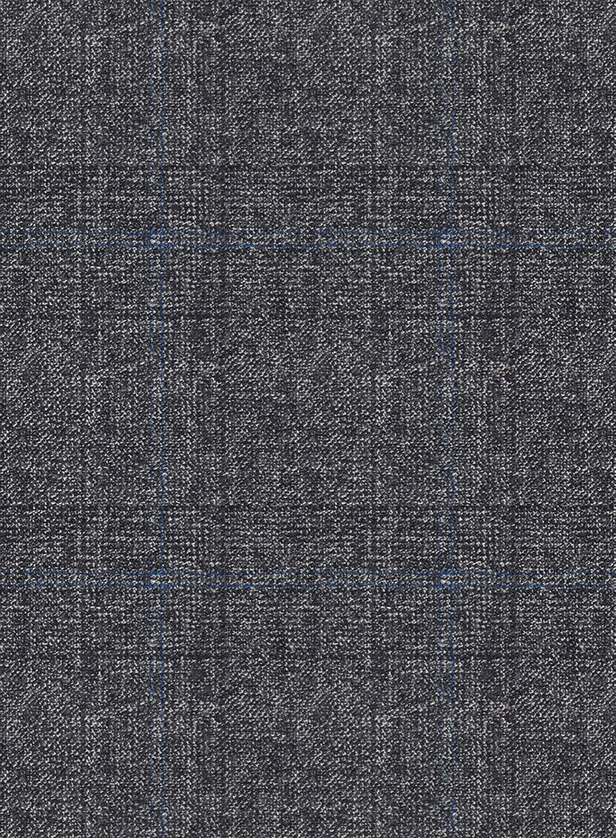 Italian Sift Gray Glen Flannel Pants - Image 3
