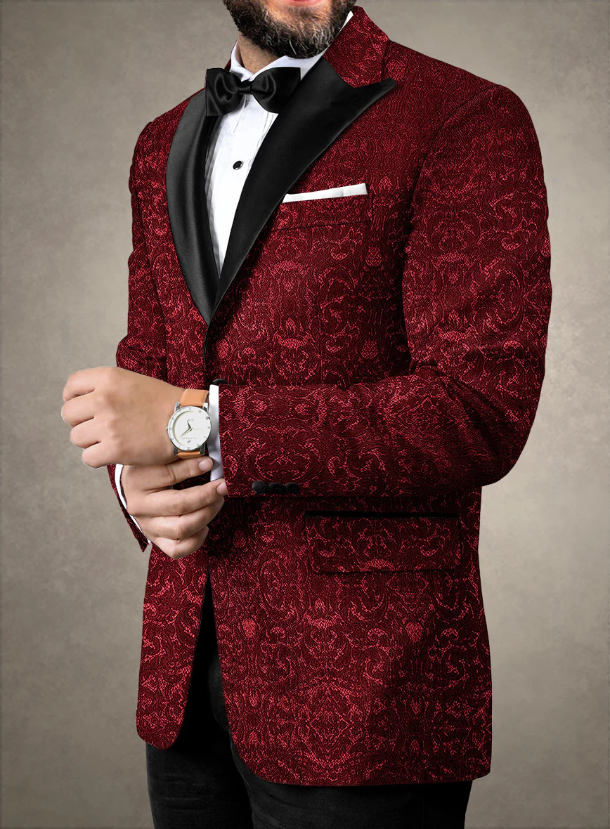 Italian Silk Aluino Tuxedo Blazer - Image 2