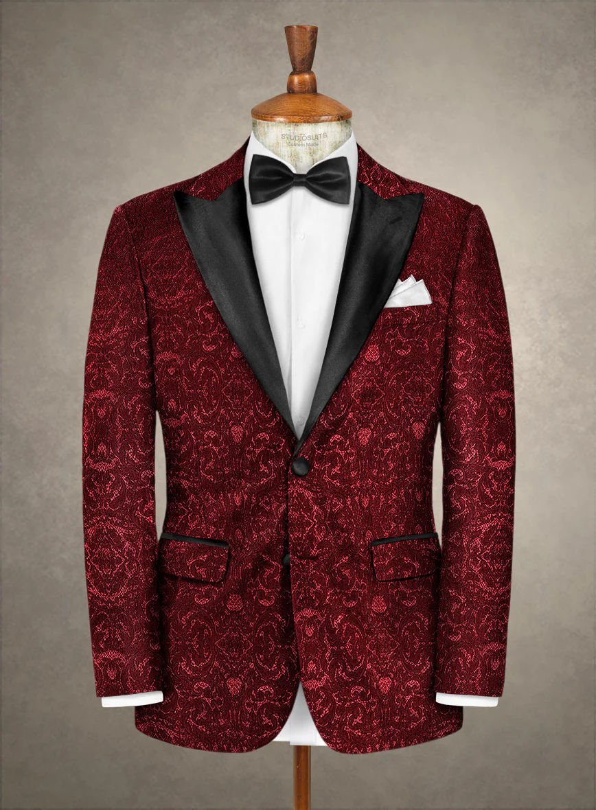 Italian Silk Aluino Tuxedo Blazer - Image 3