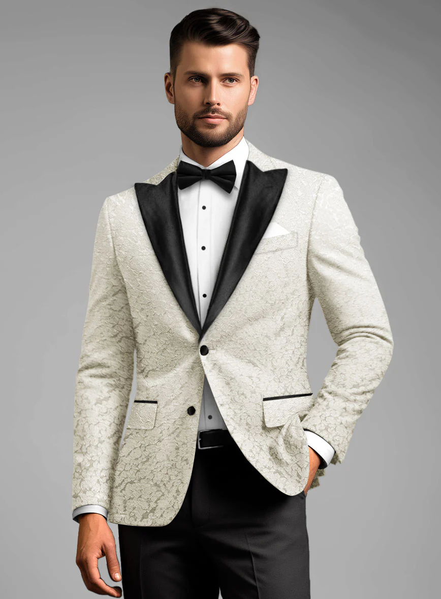 Italian Silk Anacleto Tuxedo Blazer - Image 2