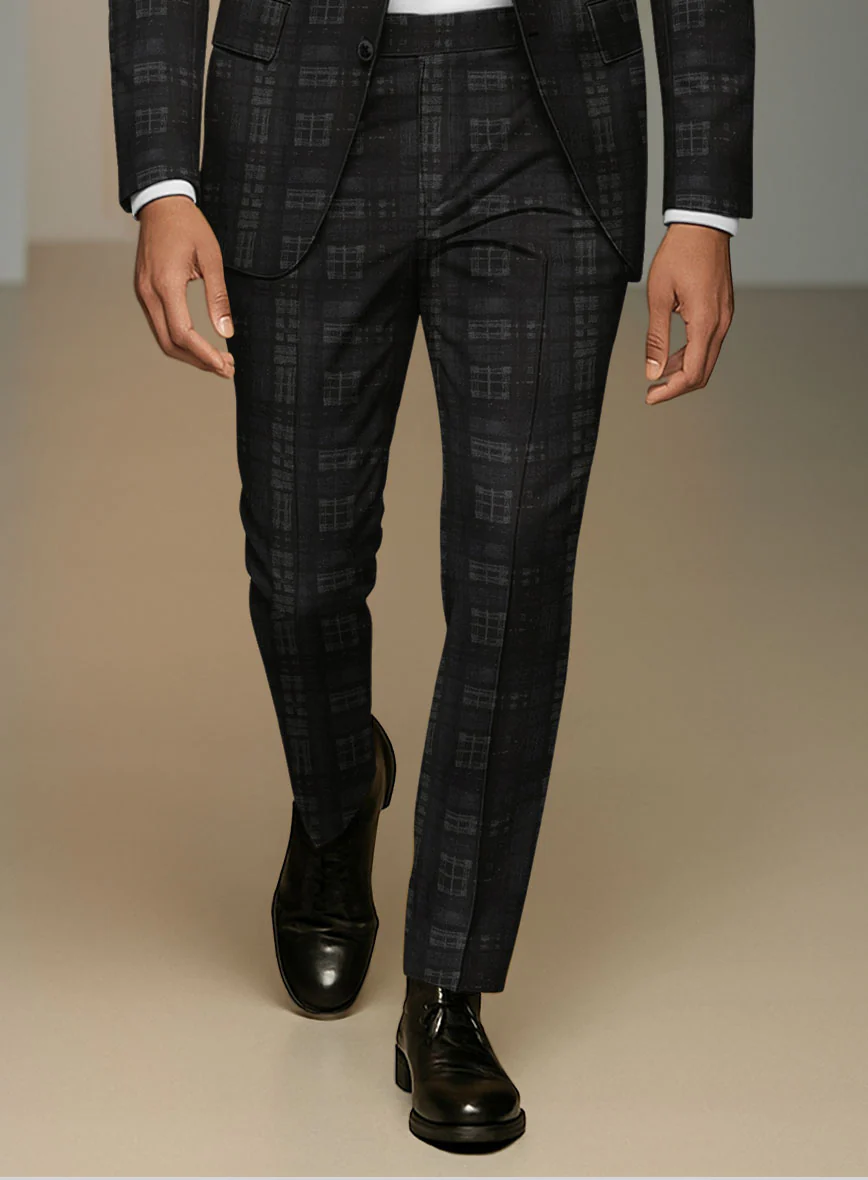 Italian Silk Black Static Suit - Image 5