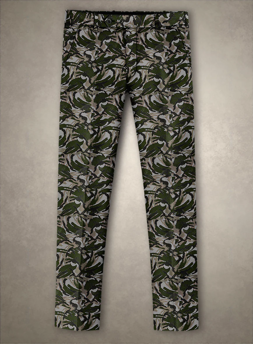 Italian Silk Camuflora Suit - Image 4