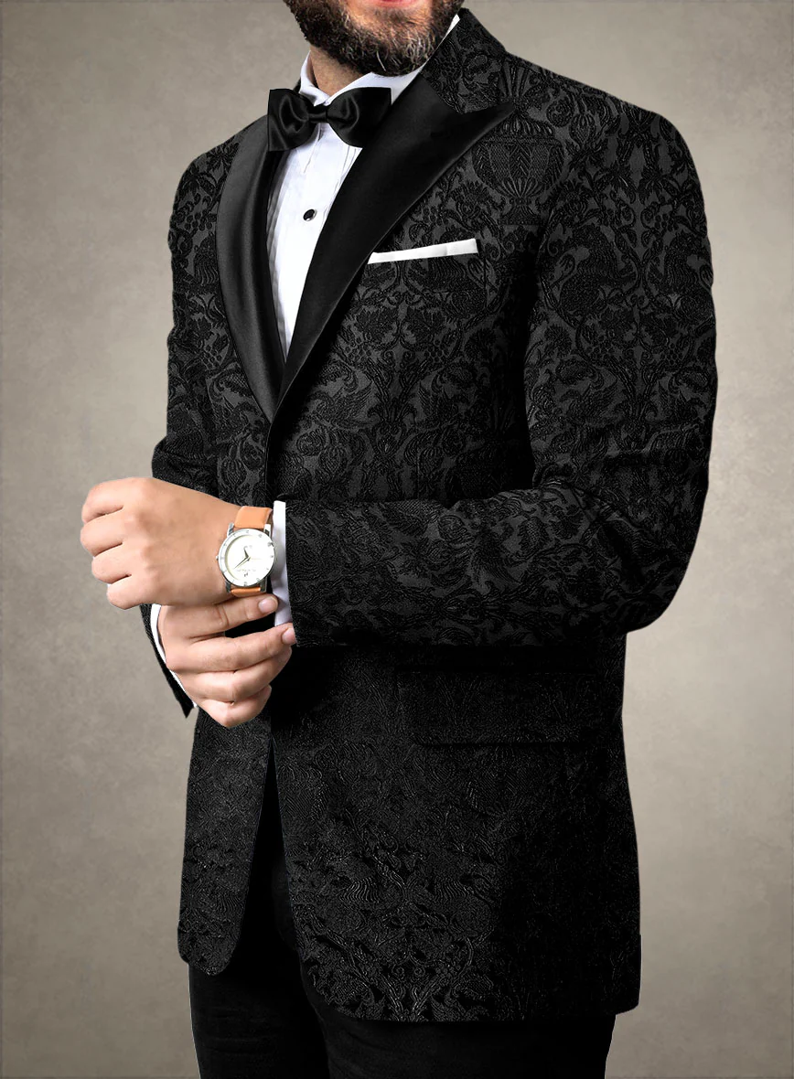 Italian Silk Endrea Tuxedo Jacket - Image 2