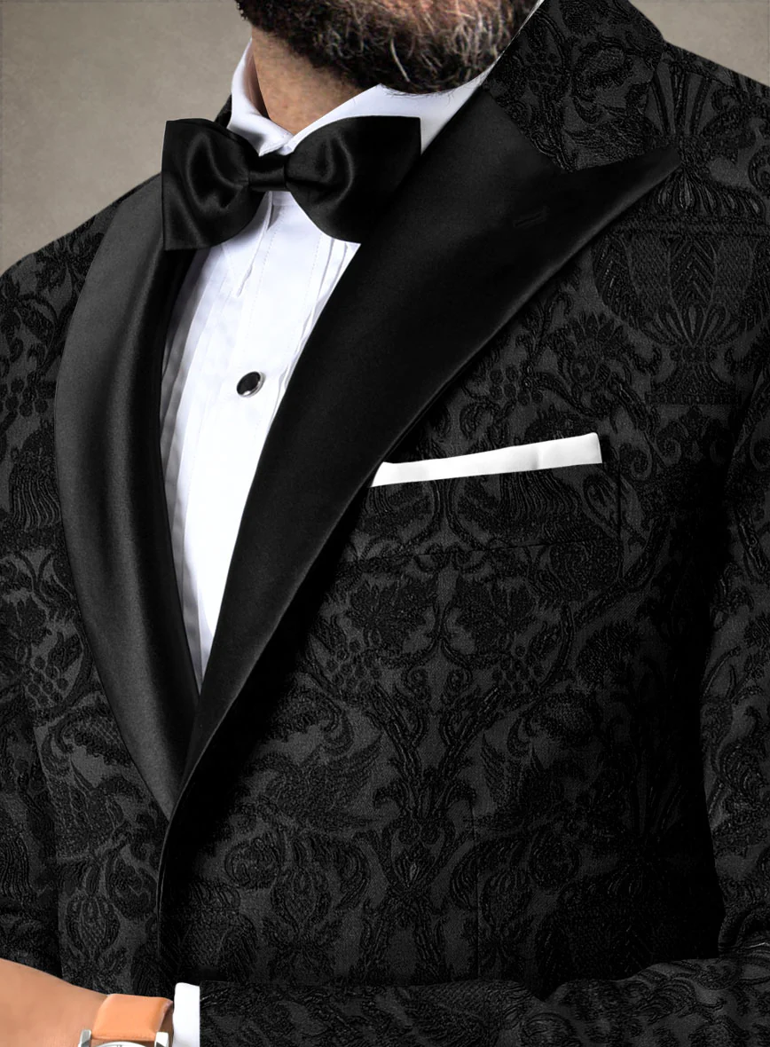 Italian Silk Endrea Tuxedo Jacket - Image 3