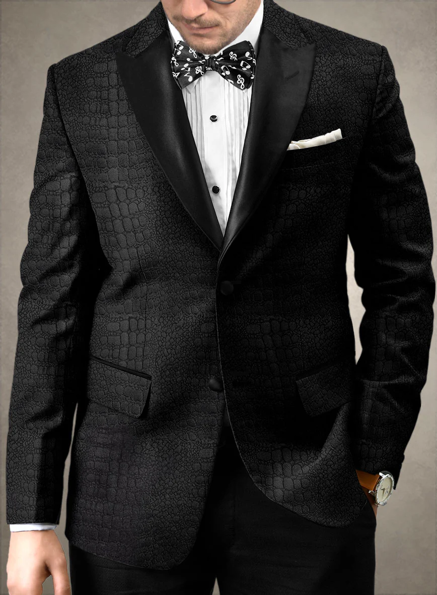 Italian Silk Esva Tuxedo Blazer - Image 2