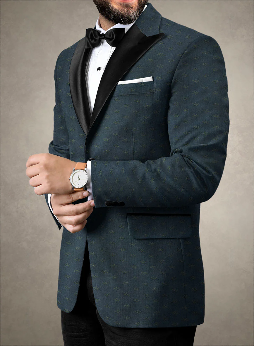 Italian Silk Firni Tuxedo Jacket - Image 2