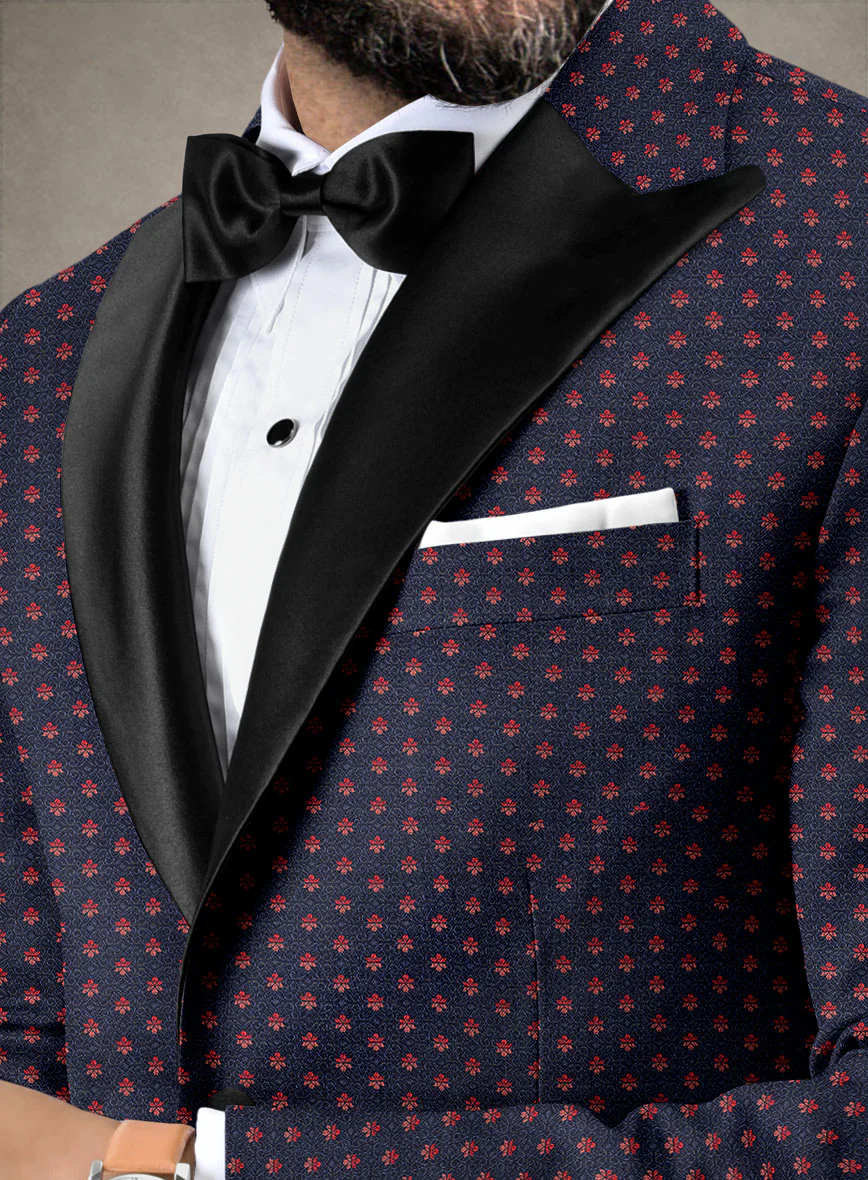 Italian Silk Jamen Tuxedo Jacket - Image 3