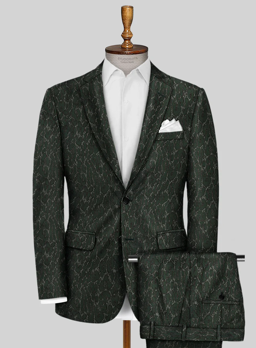 Italian Silk Lycra Adrian Suit - Image 2